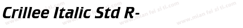 Crillee Italic Std R字体转换